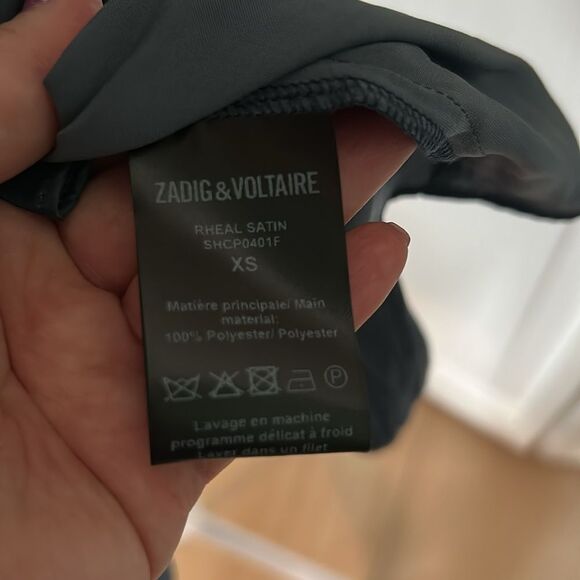 Zadig & Voltaire | Rheal Satin Dress Cocktail Date Night Holiday - Size XS - Picture 9 of 11